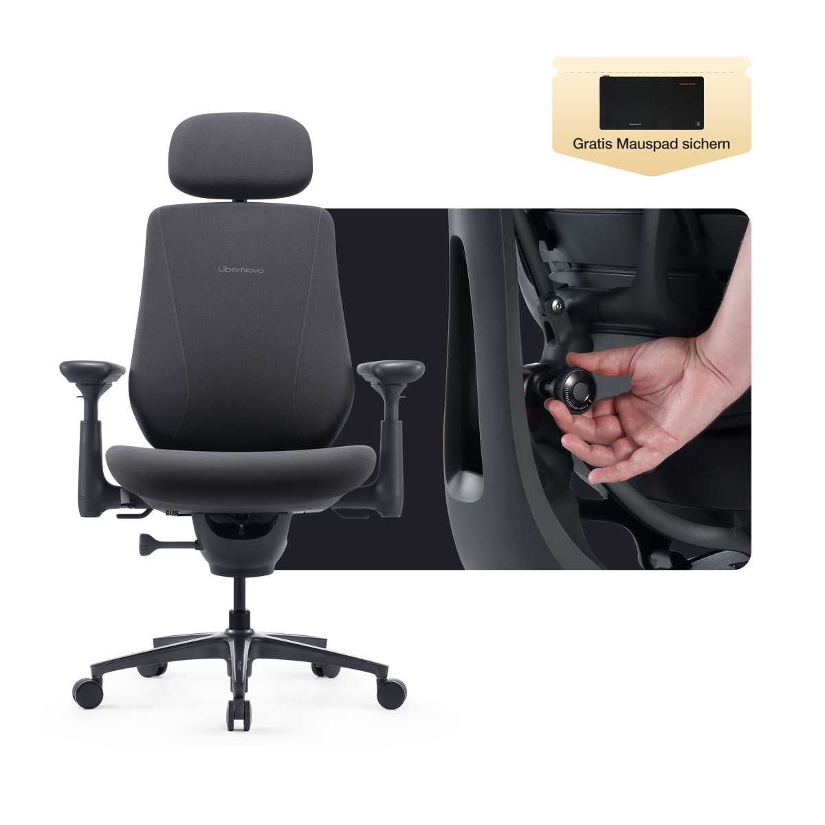 LiberNovo Maxis Dynamischer Ergonomischer Stuhl
