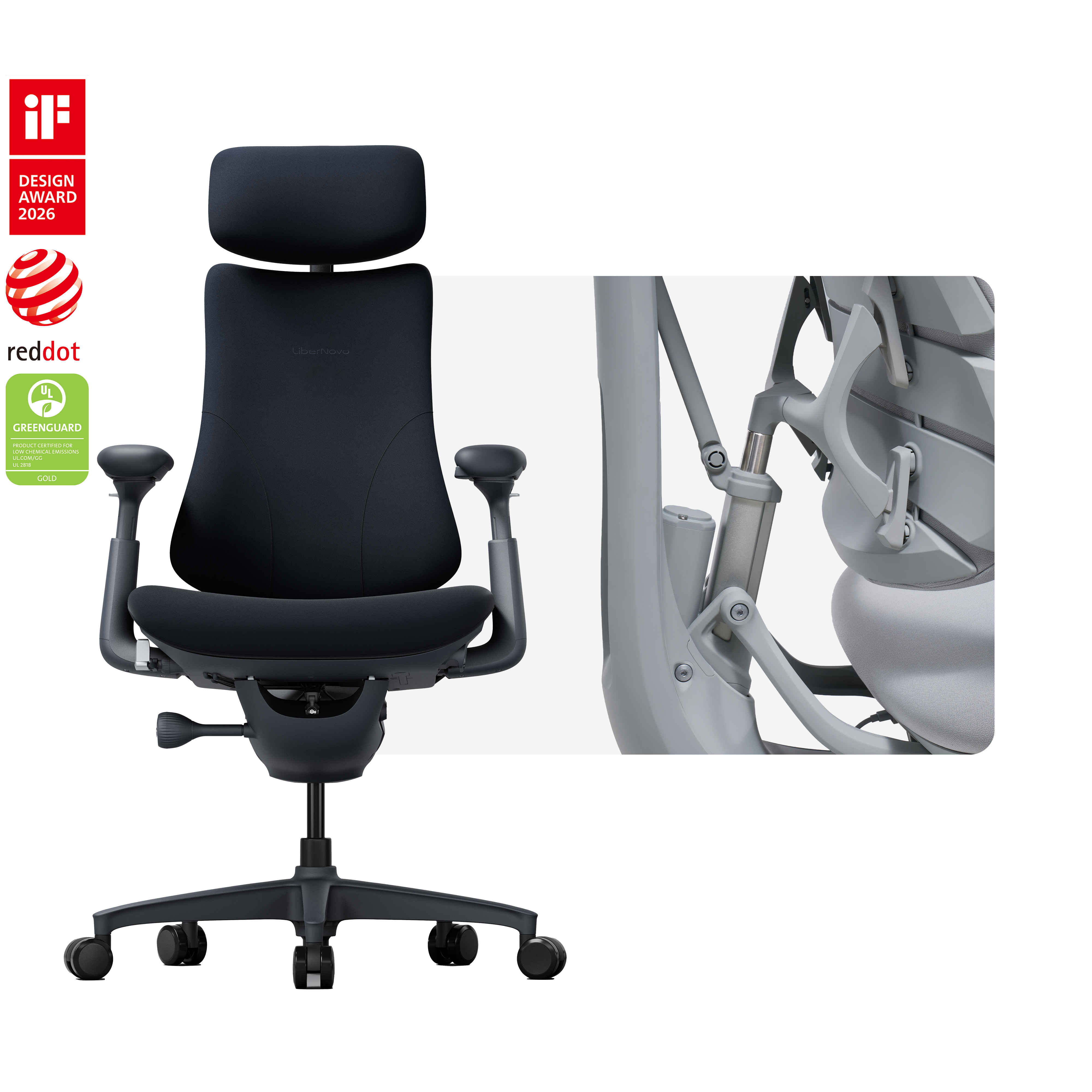LiberNovo Omni Dynamischer ergonomischer Stuhl